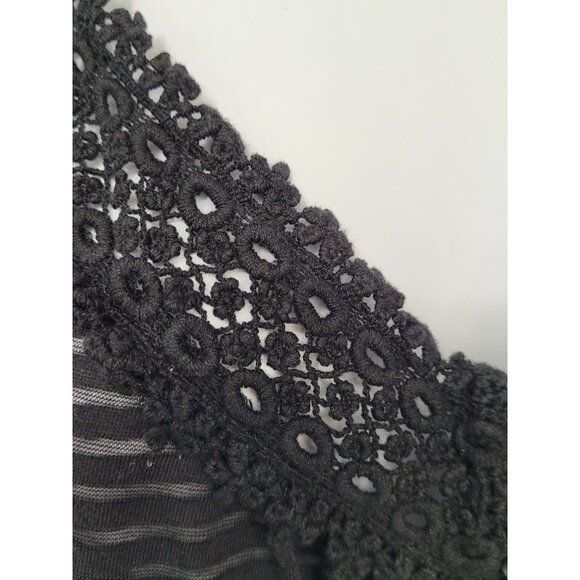 LEI Lace Trim Tank Top Stretch Junior M Fairy Grunge Y2K Elena Gilbert Spaghetti - Picture 10 of 12